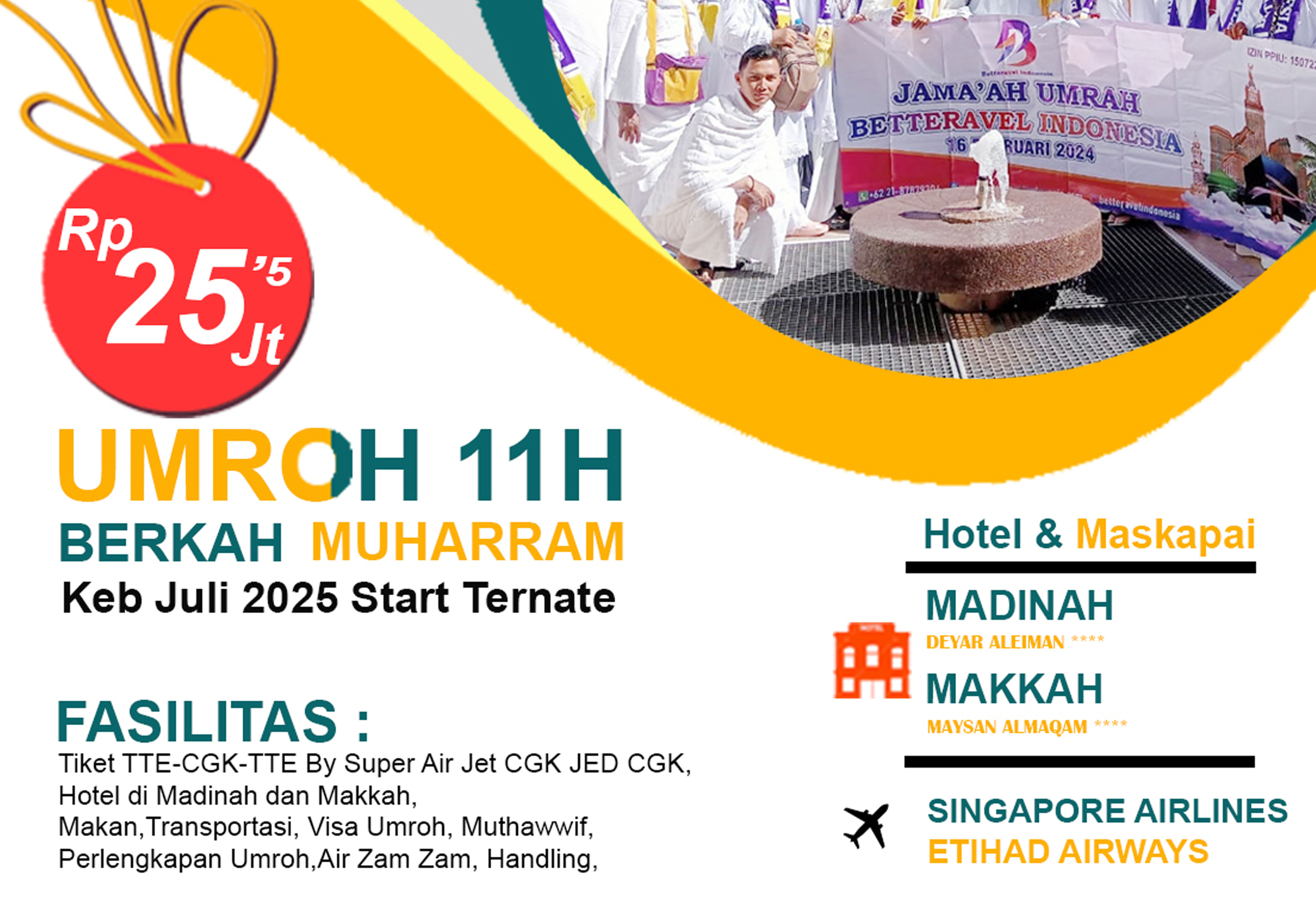 UMROH AWAL MUSIM 1447H KEB JULI 2025 START TERNATE