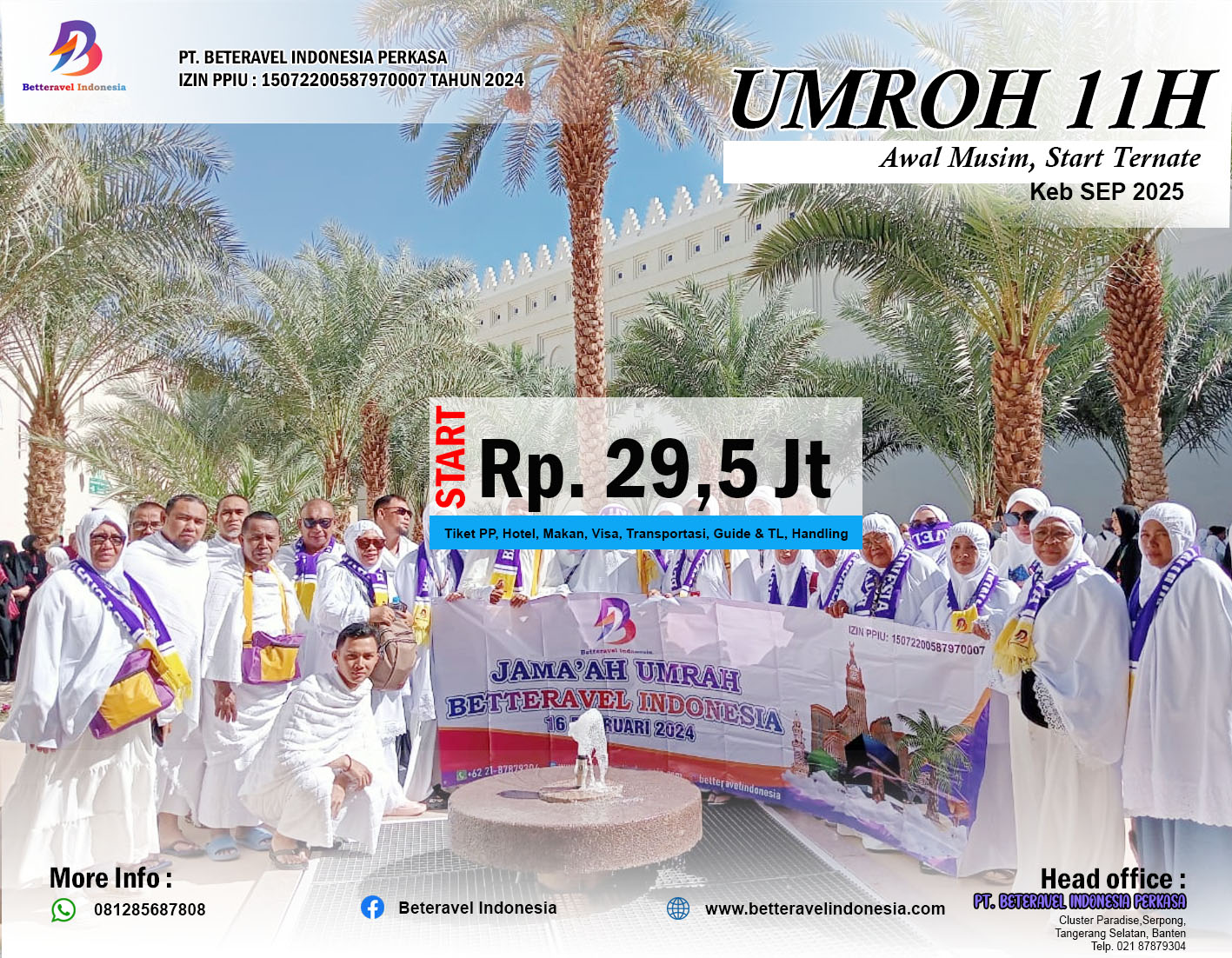 UMROH MAULID 11 HARI KEB SEP 2025 START TERNATE