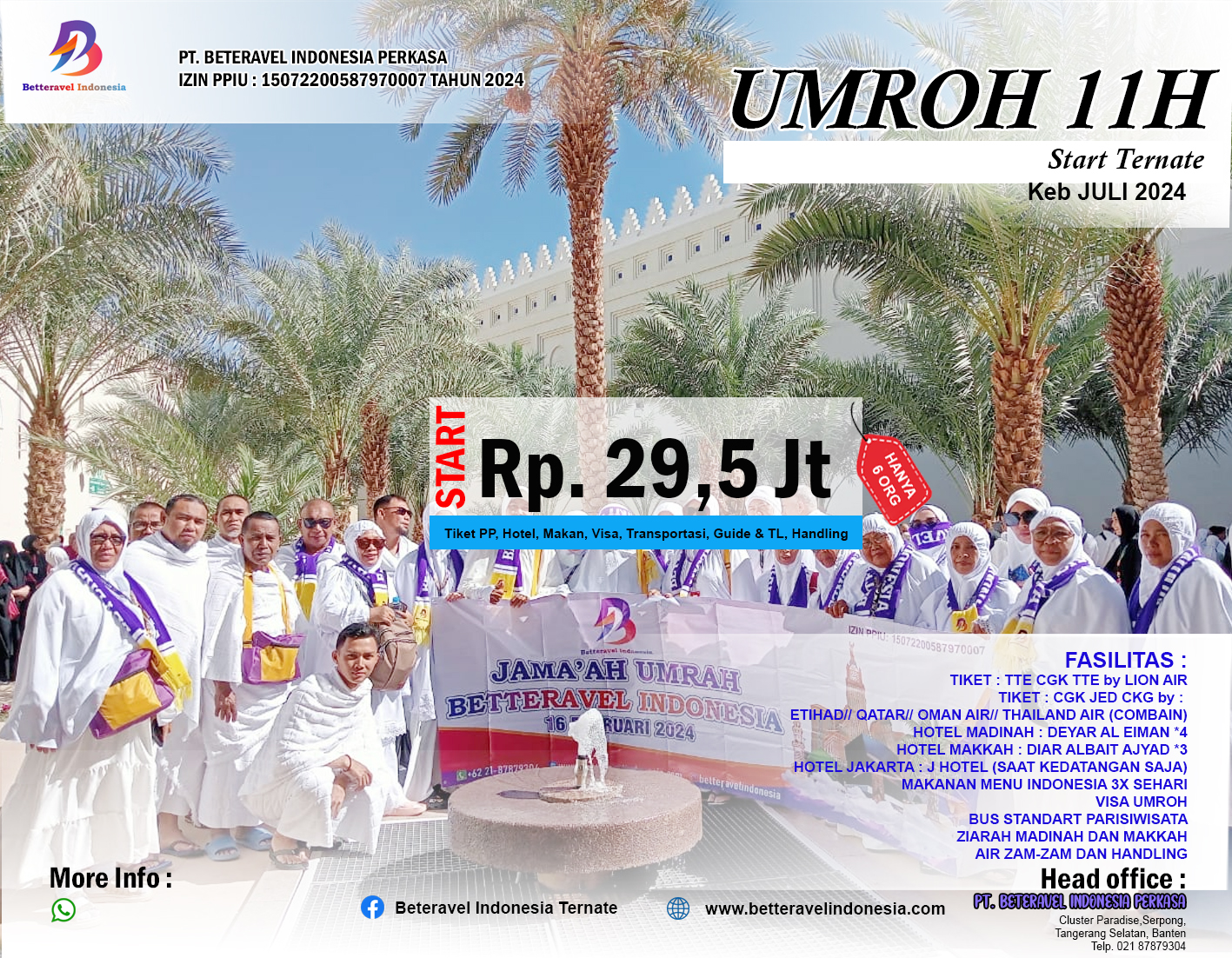 UMROH MUHARRAM 09H/8M Keb  JULI 2025 Start Jakarta